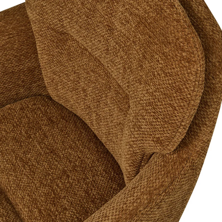 Discount Woood RUNA Lot de 2 fauteuils de table en tissu et métal