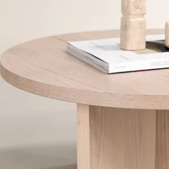 Online Vind SALTO Table basse ronde en bois ø85cm