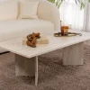Clearance Drawer SAM Table basse effet travertin 119x60cm