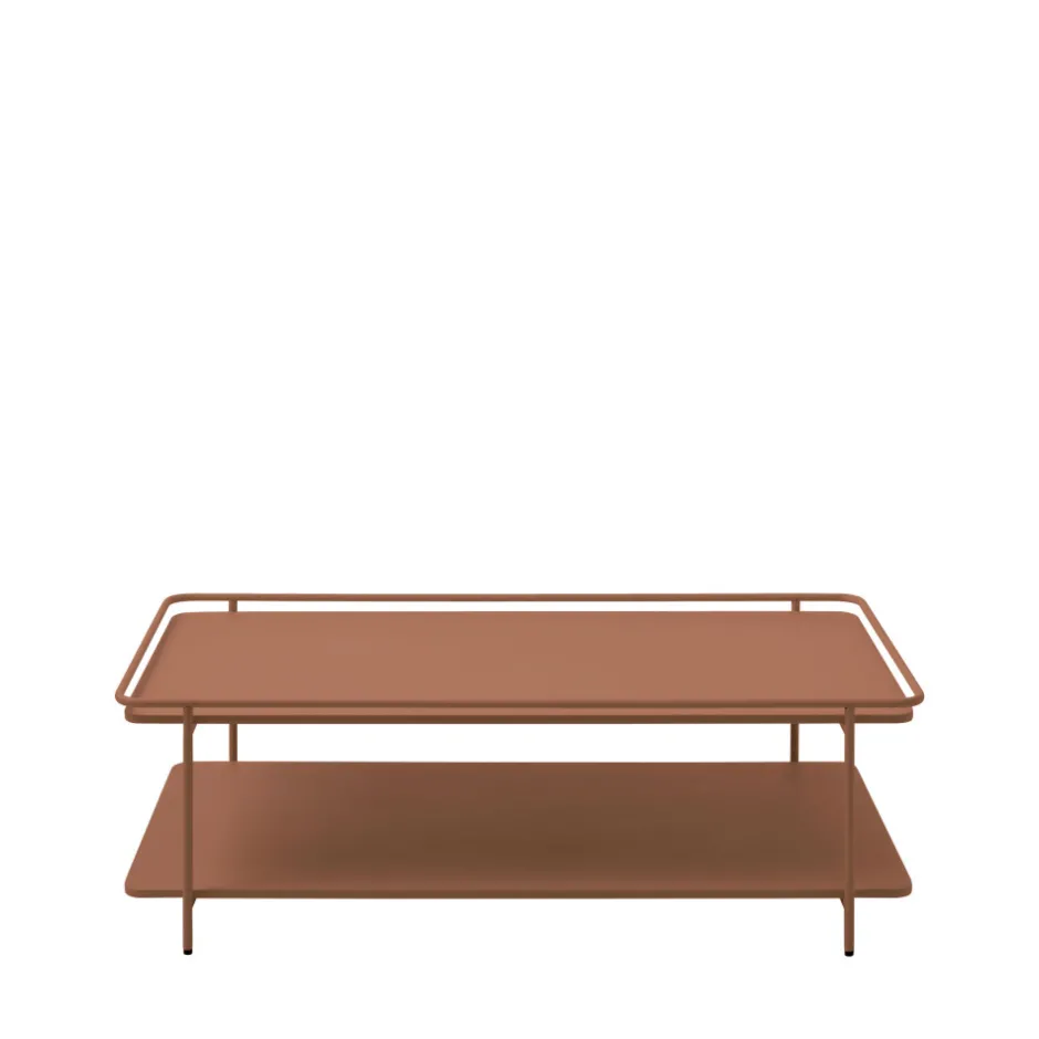 Online Drawer SARANDA Table basse 2 plateaux en métal