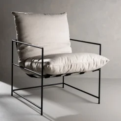 Clearance Venture Home SEDALIA Fauteuil en tissu et métal