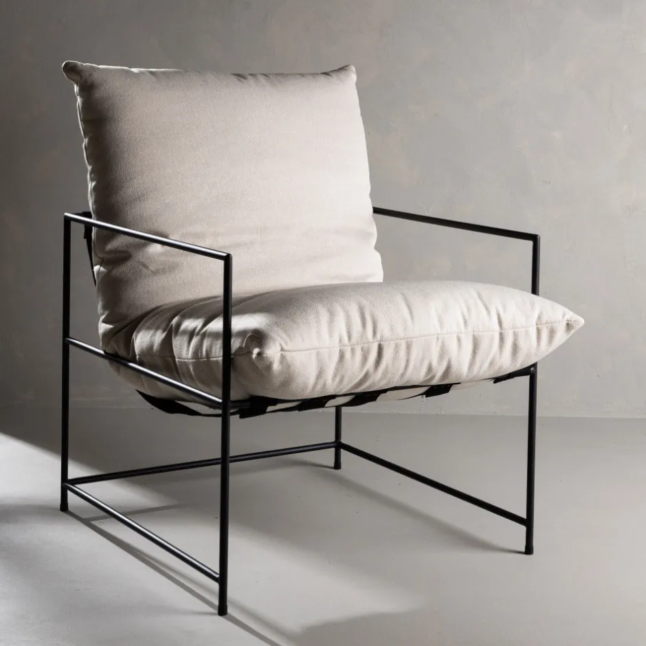 Clearance Venture Home SEDALIA Fauteuil en tissu et métal