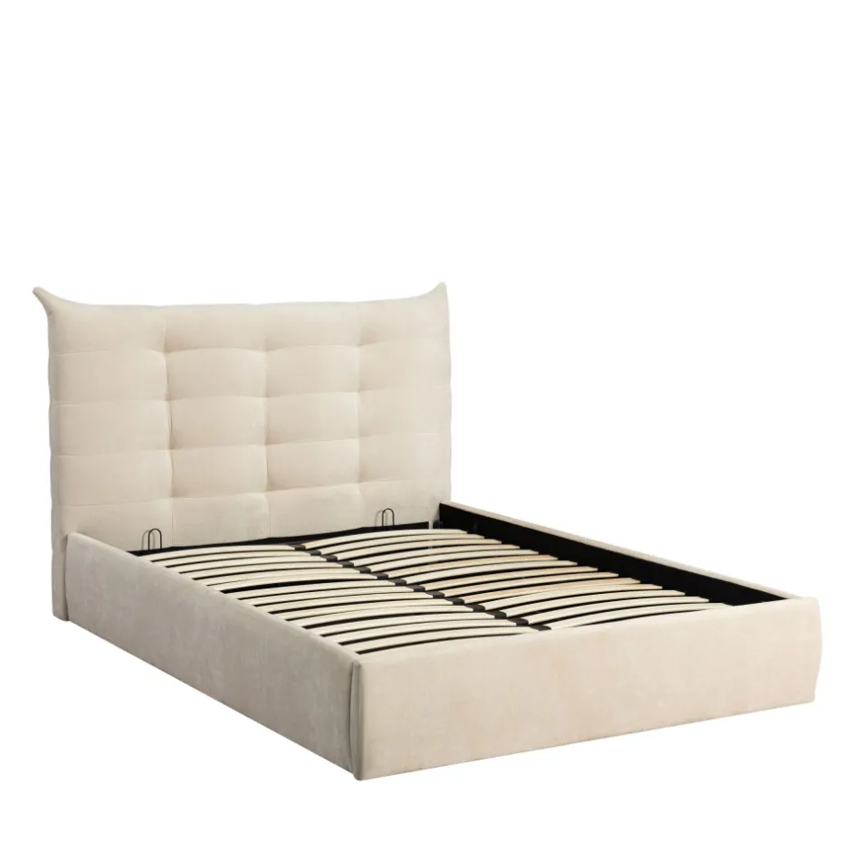 New Drawer SERENITA Lit coffre en tissu 140x190cm
