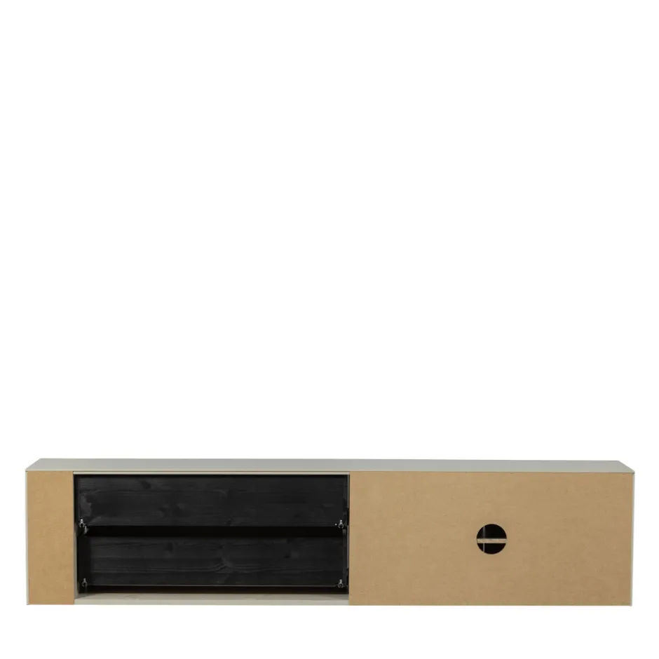 New Vtwonen SETTLE DOWN Meuble TV 2 portes, 2 tiroirs en bois L200cm