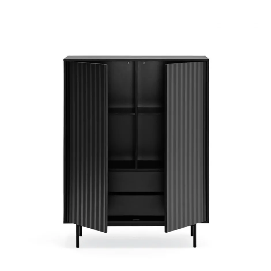 Hot Teulat SIERRA Buffet haut en bois 2 portes 2 tiroirs