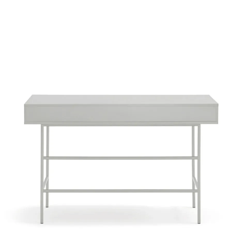 Hot Teulat SIERRA Bureau 2 tiroirs en bois et métal L120cm