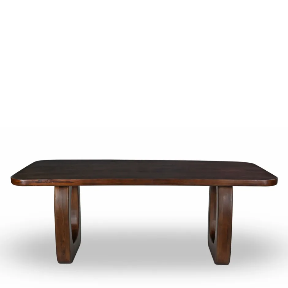 Online Drawer SINJAI Table à manger 8 personnes en bois massif