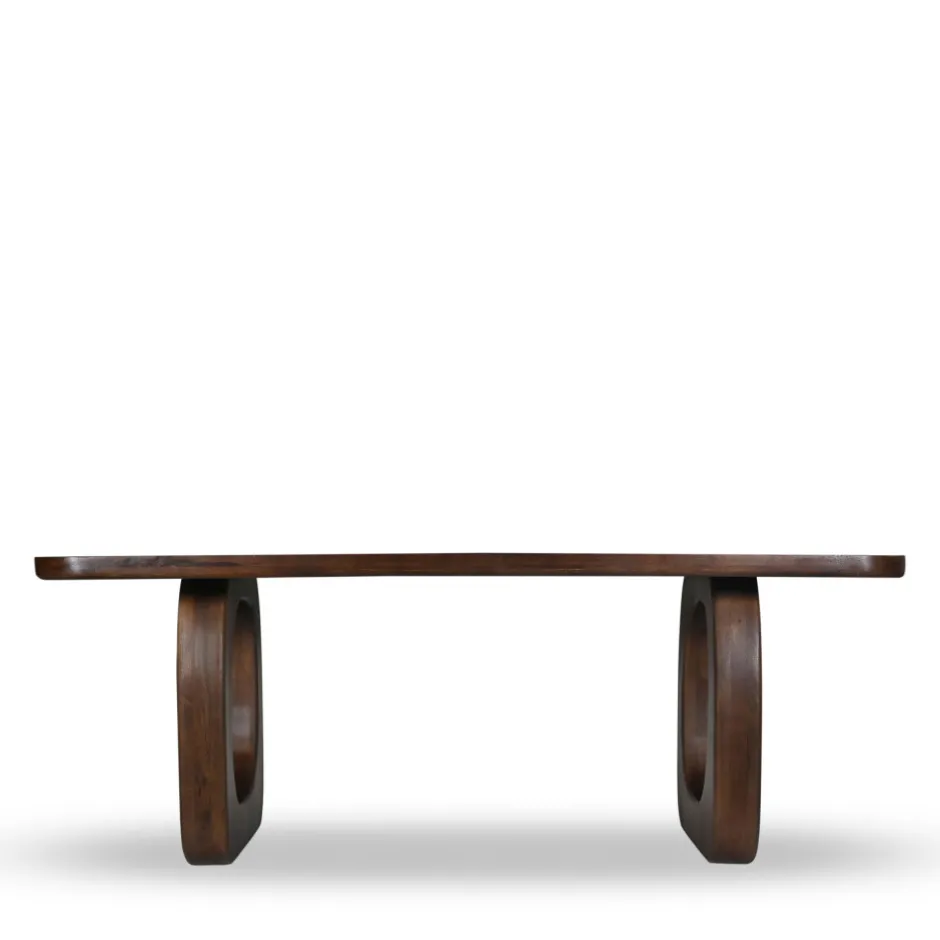 Online Drawer SINJAI Table à manger 8 personnes en bois massif