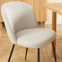 Outlet No name SITTO Lot de 2 chaises en tissu et métal