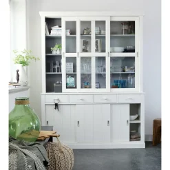 Discount Woood SJAAK Vaisselier en pin 6 portes 4 tiroirs