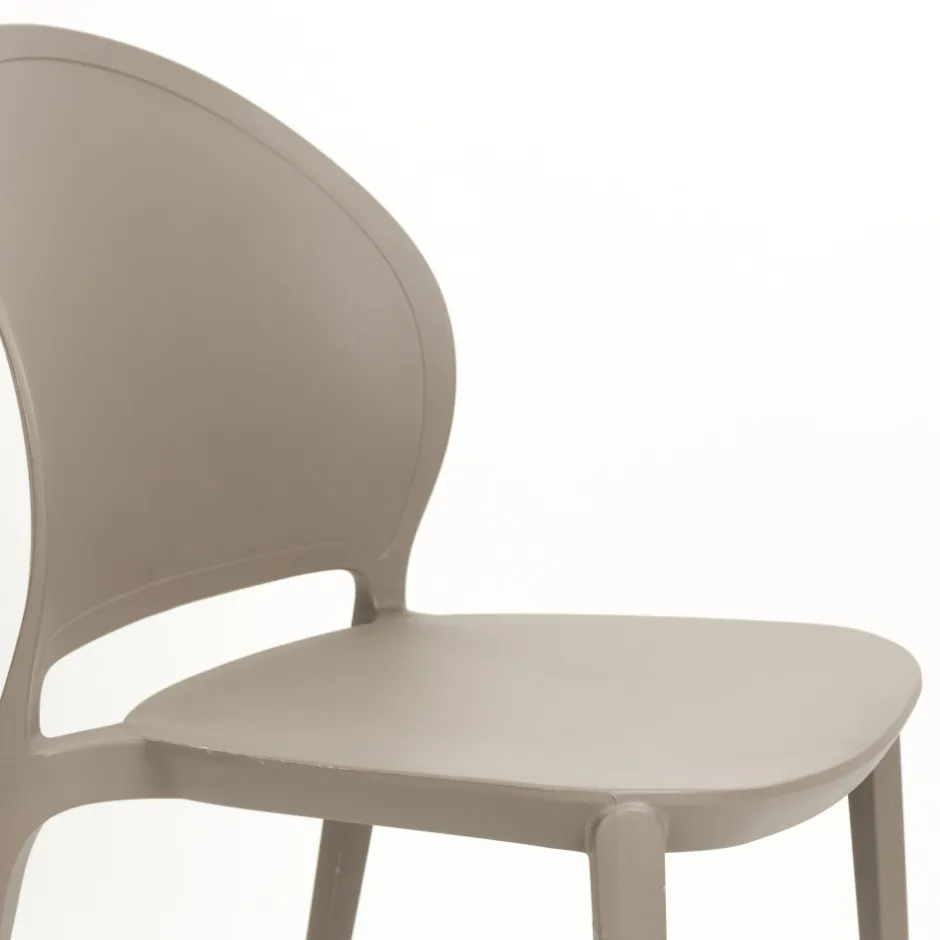 Hot No name SJOERD Lot de 4 chaises intérieur et extérieur en plastique