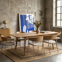 Discount Drawer SKOLL Table à manger extensible 8 à 12 personnes 180-230x80cm