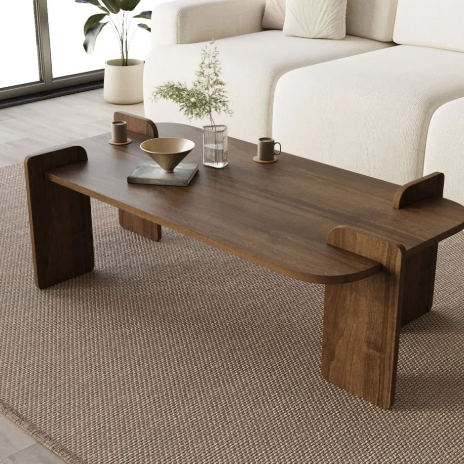 Outlet Drawer SOLENI Table basse en bois 120x60cm