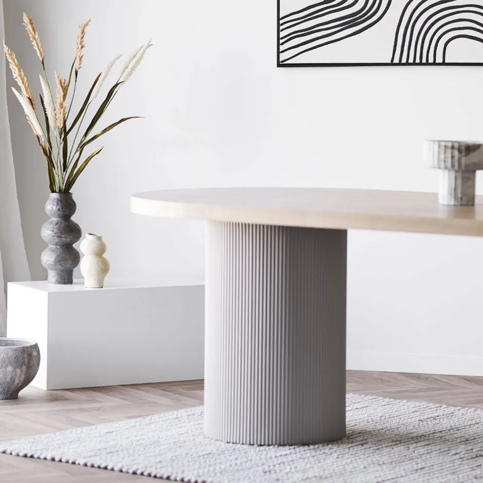 Sale House Nordic SOLVA Table à manger 10 personnes ovale en bois