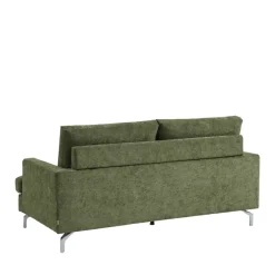 Drawer SOPHIE Canapé 3 places en tissu pieds chrome