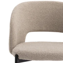 Best Drawer SOREN Lot de 2 chaises en tissu bouclette et métal