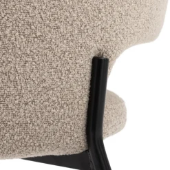 Best Drawer SOREN Lot de 2 chaises en tissu bouclette et métal