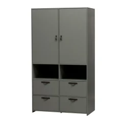 Best Vtwonen STAGE Armoire 2 portes 4 tiroirs en bois