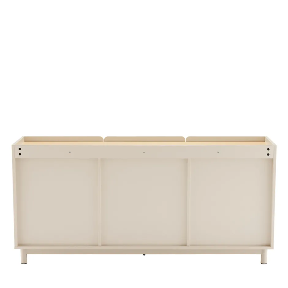 Hot Drawer STANLEY Buffet 3 portes en bois et métal L160cm
