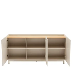 Hot Drawer STANLEY Buffet 3 portes en bois et métal L160cm