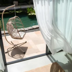 Sale Drawer SULLY Fauteuil œuf suspendu de jardin en corde et acier traité