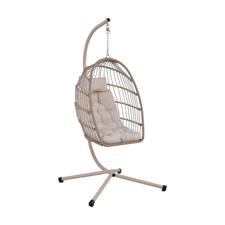 Sale Drawer SULLY Fauteuil œuf suspendu de jardin en corde et acier traité