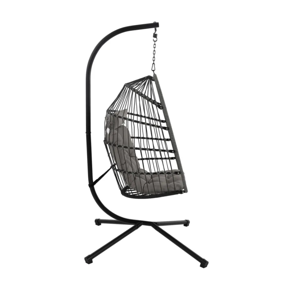 Sale Drawer SULLY Fauteuil œuf suspendu de jardin en corde et acier traité
