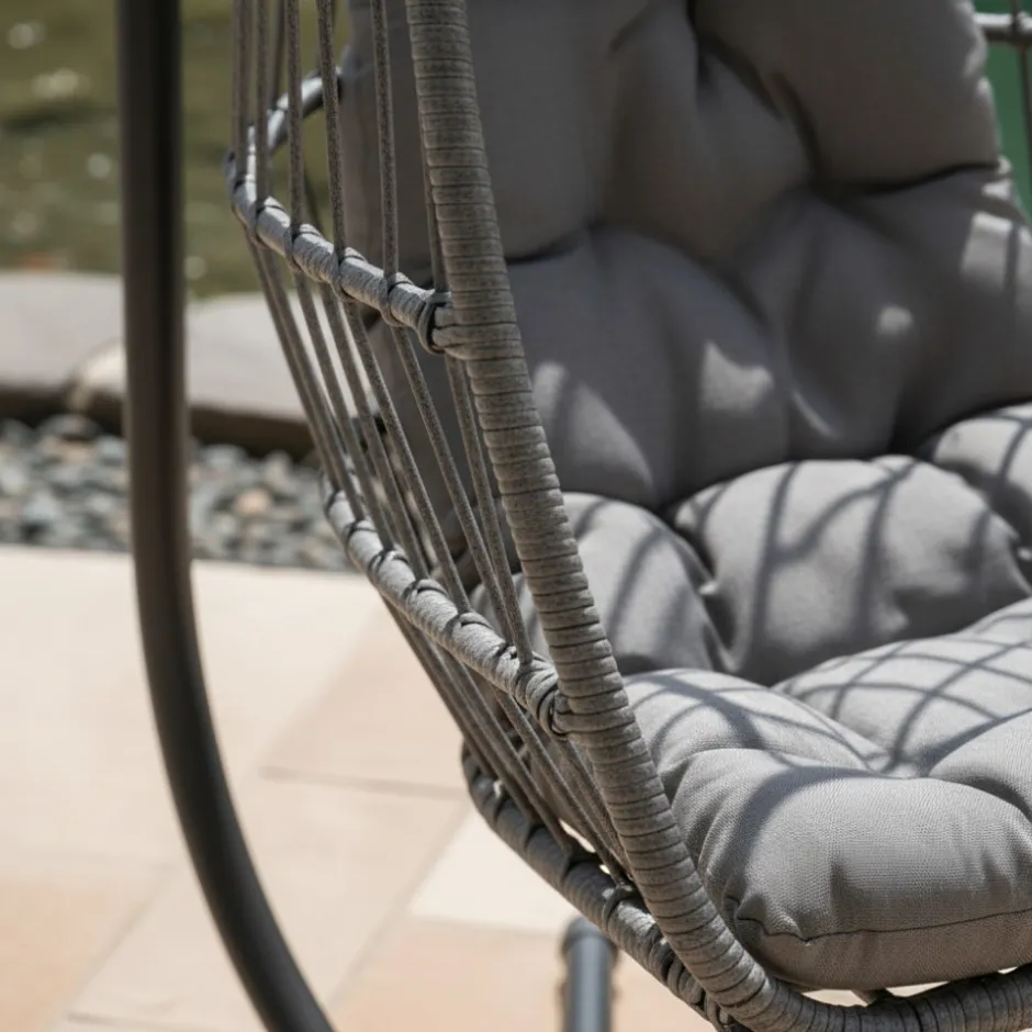 Sale Drawer SULLY Fauteuil œuf suspendu de jardin en corde et acier traité