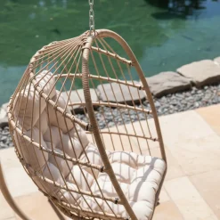 Sale Drawer SULLY Fauteuil œuf suspendu de jardin en corde et acier traité