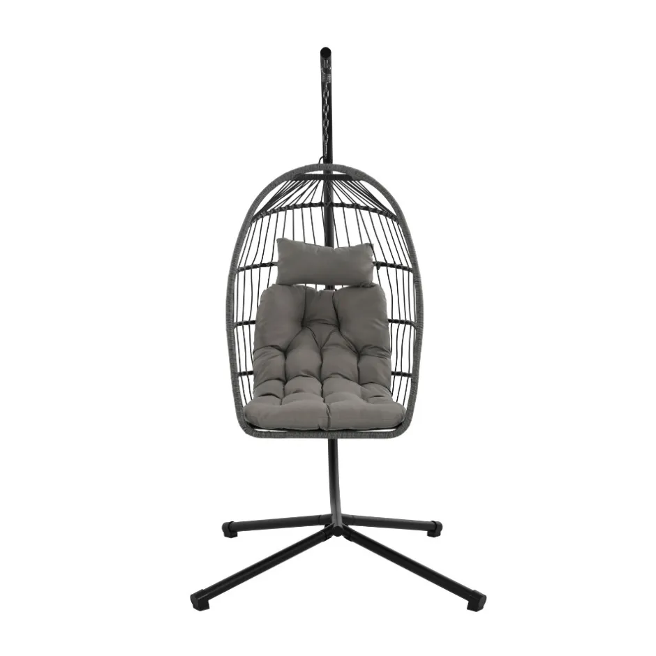 Sale Drawer SULLY Fauteuil œuf suspendu de jardin en corde et acier traité