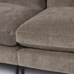 Best Zuiver SUMMER Canapé droit 5 places en tissu et pieds en métal