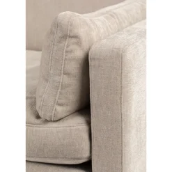 New Zuiver SUMMER Canapé droit 3 places en tissu et pieds en métal