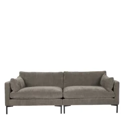 New Zuiver SUMMER Canapé droit 3 places en tissu et pieds en métal