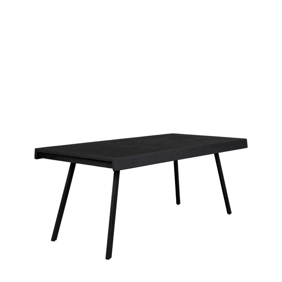 Sale No name SURI Table à manger 4 personnes en teck recyclé et métal