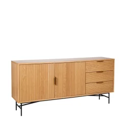 Online Drawer SVEG Buffet 2 portes 3 tiroirs en bois L160cm