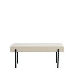Discount House Nordic SWINDONBanc en tissu bouclette et métal L100cm
