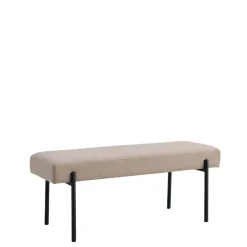 Online House Nordic SWINDONBanc en tissu et métal L100cm
