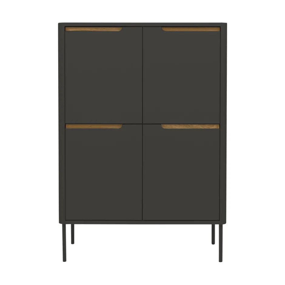 Discount Tenzo SWITCH Buffet haut en bois 4 portes H128cm