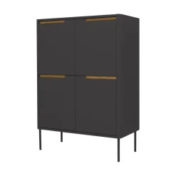 Discount Tenzo SWITCH Buffet haut en bois 4 portes H128cm