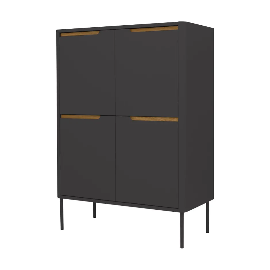 Discount Tenzo SWITCH Buffet haut en bois 4 portes H128cm
