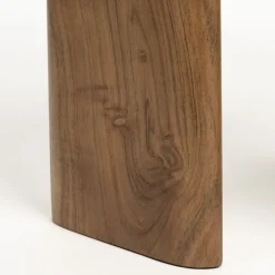 Discount No name TANDA Table d'appoint organique en marbre et bois 37x56cm
