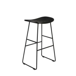 Sale No name TANGLE Tabouret de bar en teck recyclé et métal H62cm