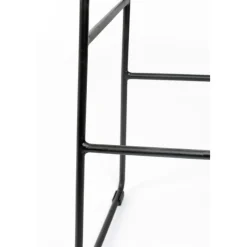 Sale No name TANGLE Tabouret de bar en teck recyclé et métal H62cm
