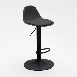 Discount Drawer TEBAR Lot de 2 chaises de bar réglables en simili et métal H61-83cm