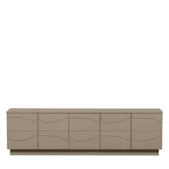 Outlet Woood TEO Meuble TV 5 portes en bois L180cm