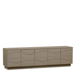Outlet Woood TEO Meuble TV 5 portes en bois L180cm