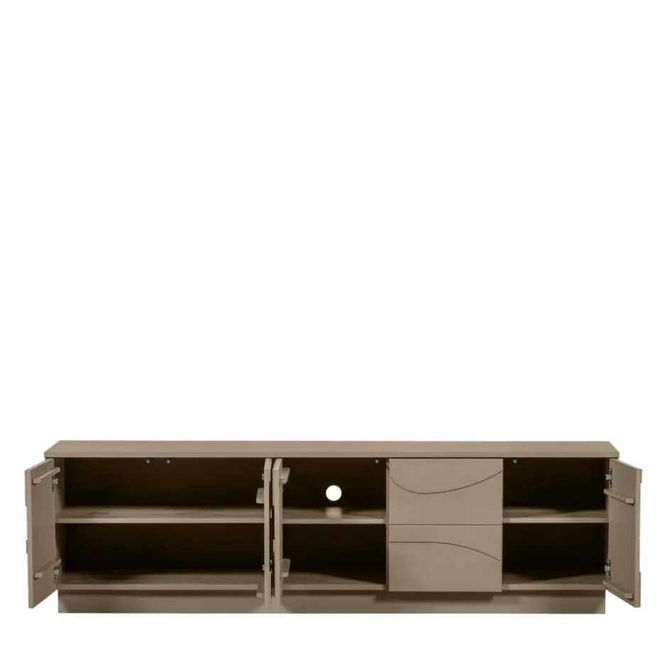 Outlet Woood TEO Meuble TV 5 portes en bois L180cm