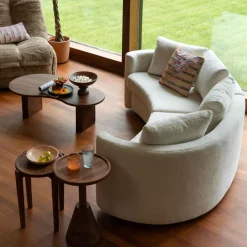 Outlet Dutchbone TILON Table basse organique en bois 110x60cm