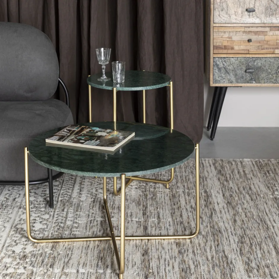 Outlet No name TIMPA Table basse en marbre ø70cm