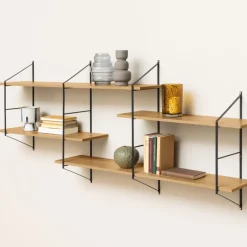 Hot No name TOCRO Etagère murale en bois et métal L191cm